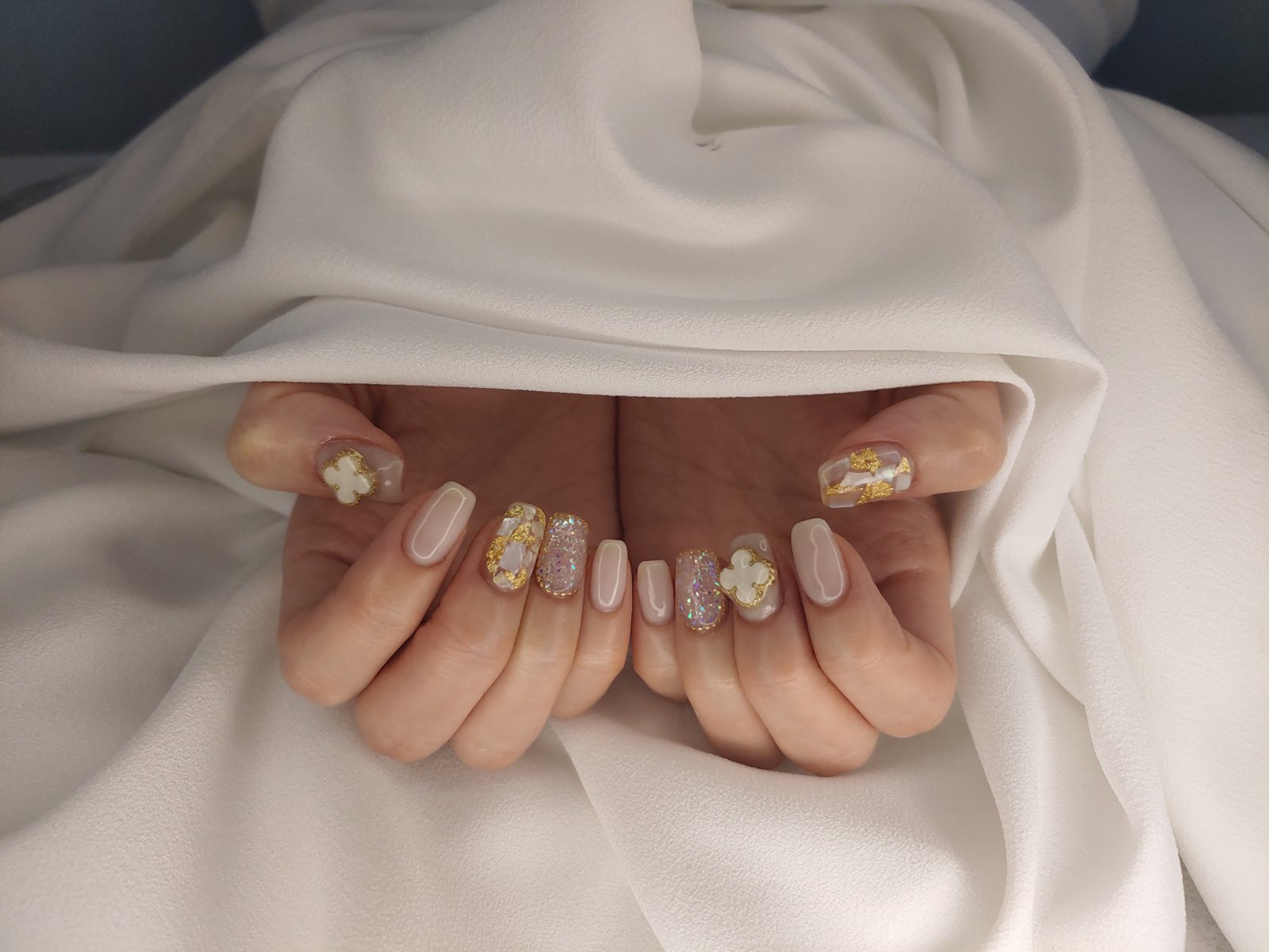 Golden Pink — Gel with Design