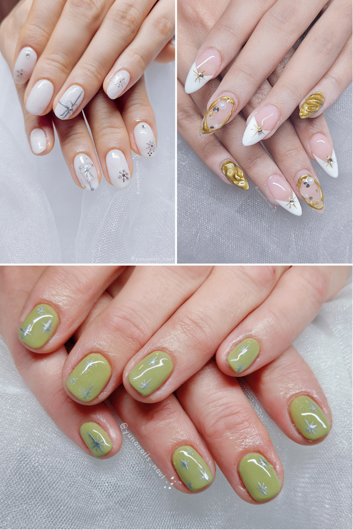 A hand resting on warm linen, showing a glossy nude structured gel manicure