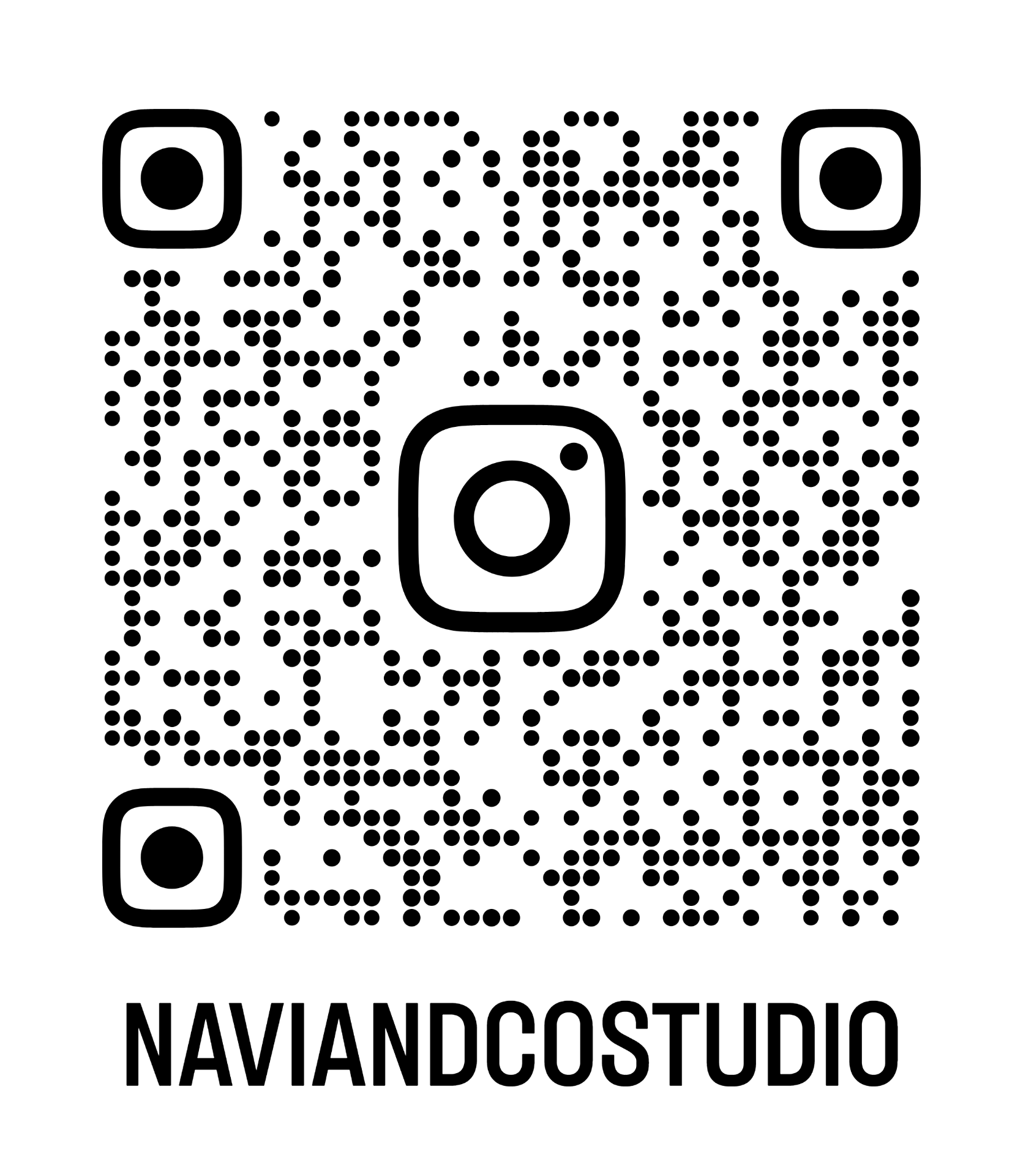 Scan to follow @naviandcostudio on Instagram